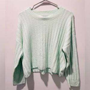 AMERICAN Eagle Mint Cropped Sweater